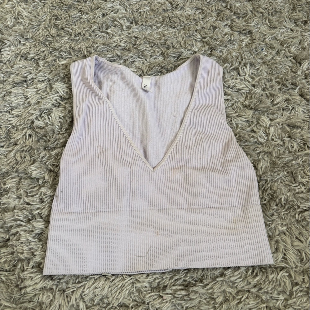 nikibiki light purple vneck tank